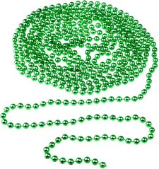 MagicHome Weihnachtsdekoration, Girlande - Kugeln, Gold/Grün. 9 m