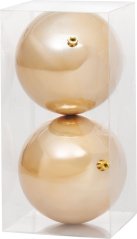 Gule MagicHome Vianoce, 2 ks, zlaté, na vianočný stromček, 12 cm (akce)