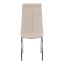 Esszimmerstuhl, beige Dulux Velvet Stoff/Chrom, GERDA NEU