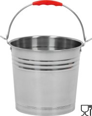 Strend Pro 5 literes vödör, rozsdamentes acélból készült