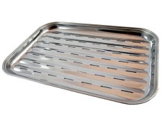 Pleh za roštilj od nehrđajućeg čelika 34x23 cm