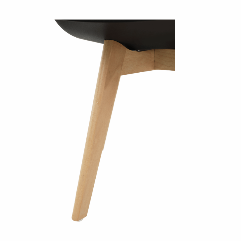 Stuhl, Schwarz/Buche, BALI 2 NEU