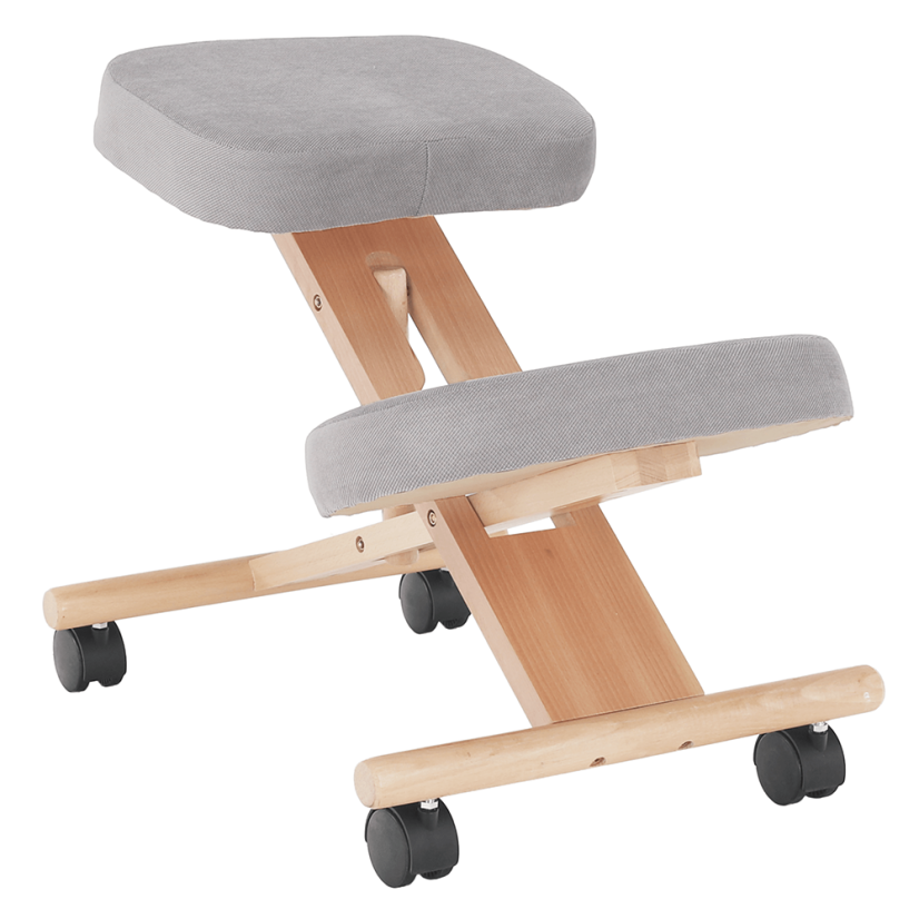 Ergonomsko klečalo, sivo-smeđa Taupe/bukva, FLONET