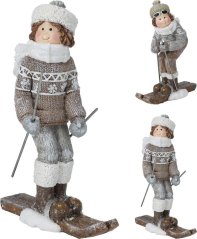 Umetni smučar 11x6x16 cm mix