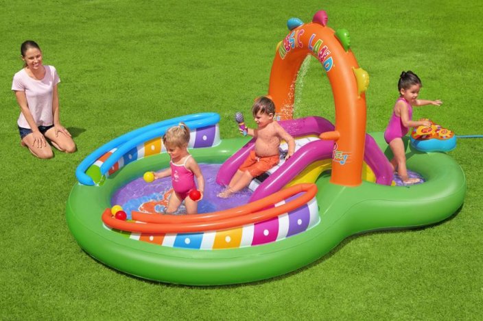 Bestway® Pool 53117, Sing &#39;n Splash, gyermek, felfújható, 2,95x1,90x1,37 m