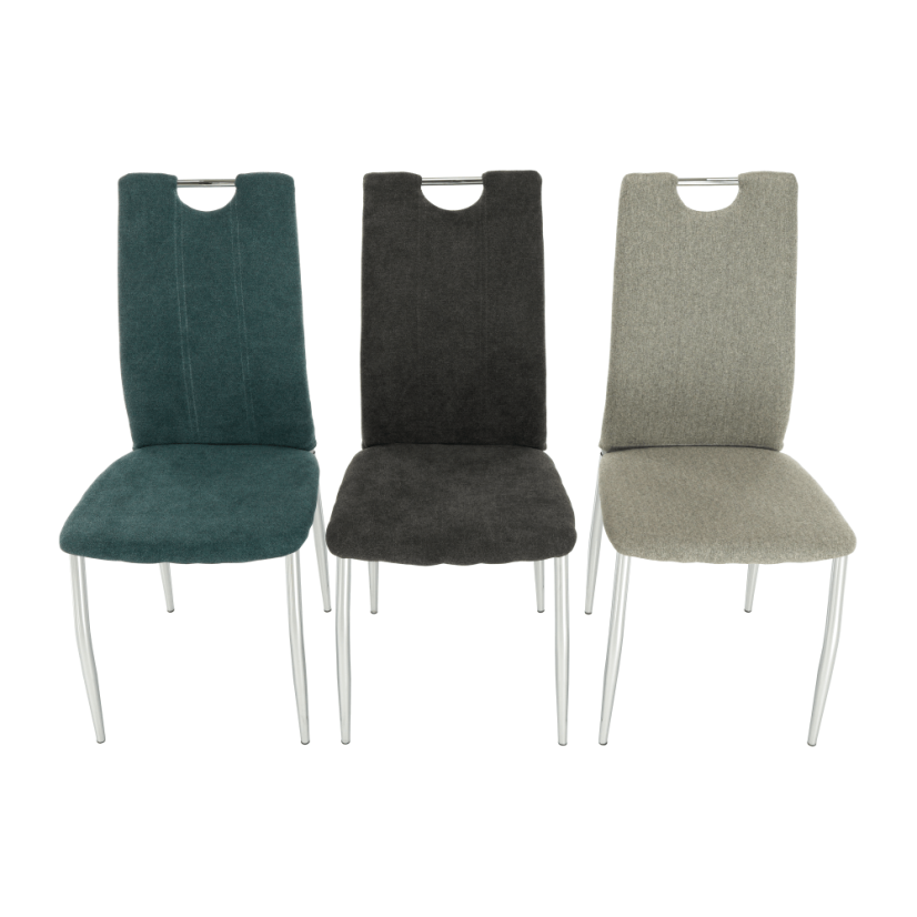 Esszimmerstuhl, Highlight Beige/Chrom, OLIVA NEU