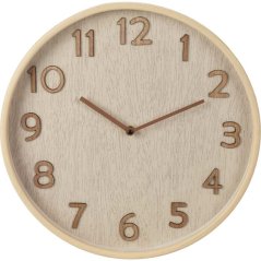 Hodiny nástenné 38 cm dekor svetlé drevo Hodiny nástenné 38 cm dekor svetlé drevo