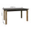 Blagovaonski stol, sklopivi, hrast Lefkas tamno/glatko sivi, 160-203x90 cm, MONTANA STW