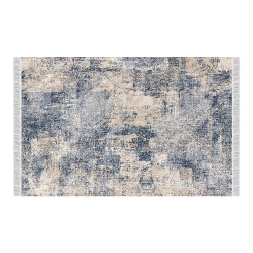 Obojstranný koberec, vzor/modrá, 120x180, GAZAN