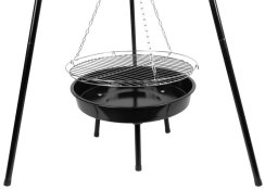 Grill Strend Pro Bavarian, BBQ, na węgiel, regulowana wysokość grilla 320-660/1500 mm
