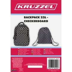Rucksack 22L - Schachbrett Kruzzel 24530