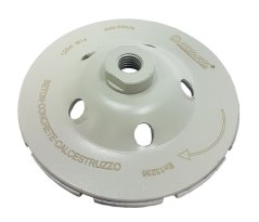 Diamantni brus 125 mm dvoredni z navojem M14, za beton, MAR-POL (akce)