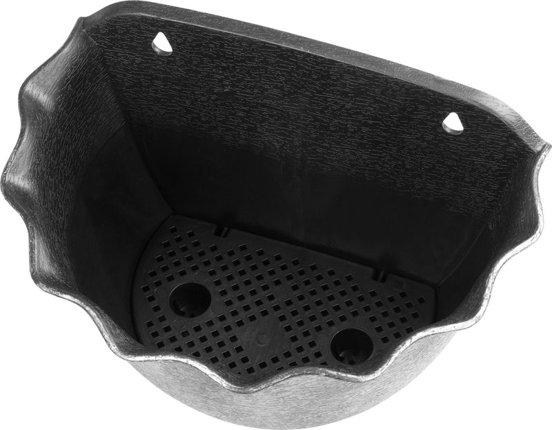 Strend Pro Wave Pflanzgefäß, 26x18 cm, Silber, Metallic-Effekt, hängend (akce)