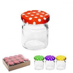 Einmachglas TO 43, 40 ml, Klarglas, 12 Stück, Punktdeckel