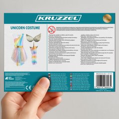 Unicorn costum 3pcs 110-116cm Kruzzel 26676 (acțiune)