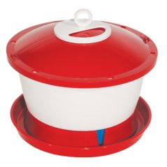 Geflügeltränke 6l mit Schwimmereimer/Hut/