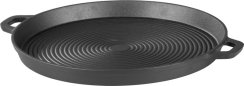 MagicHome Castora Line Grillplatte, Gusseisen, rund, 340x30 mm