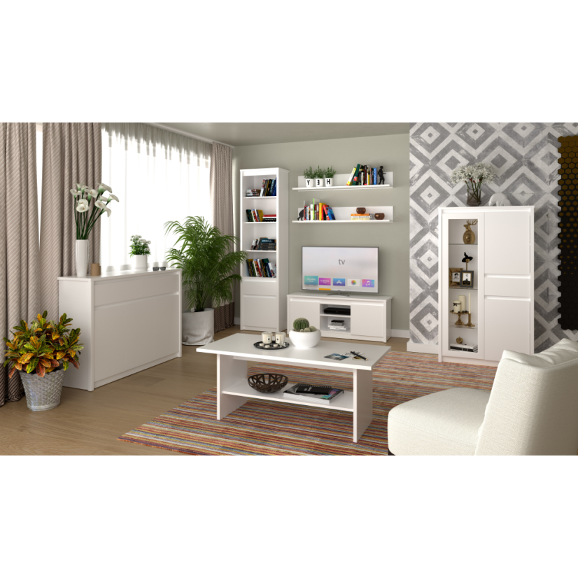 Regal 130, weiß, ERODIN