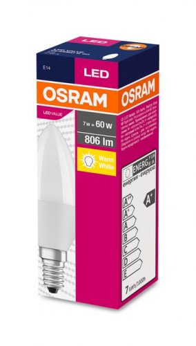 Ziarovka OSRAM® LED FR 060 (ean2915) non-dim, 7W/827 E14 2700K Vrijednost CLASSIC B