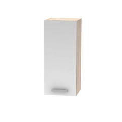 Oberschrank, Weiß/Sonoma-Eiche, NOVA PLUS NOPL-002-OH