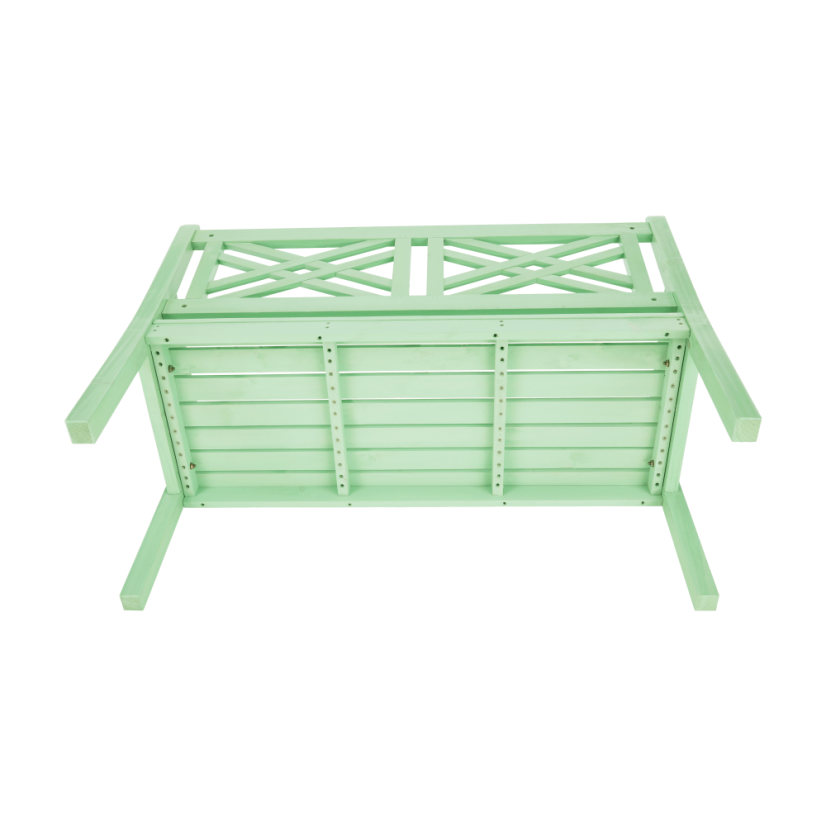 Gartenbank aus Holz, neo-mint, 124 cm, FABLA