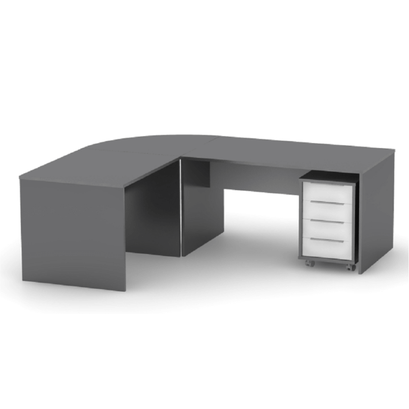 Schreibtisch, Graphit/Weiß, RIOMA NEW TYPE 17