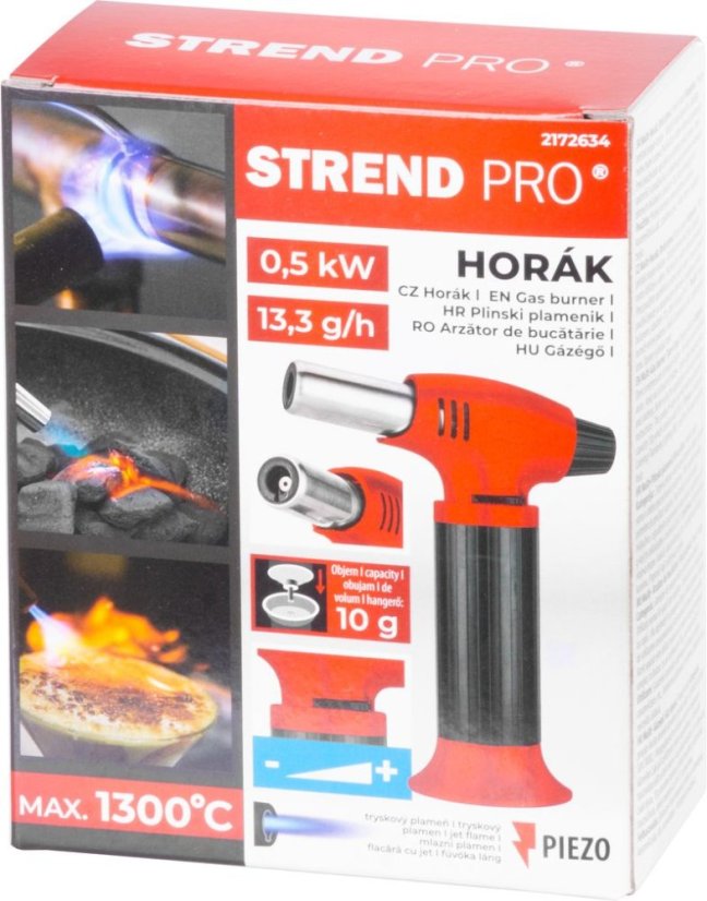 Strend Pro 400 Piezo plamenik, Mini, za flambiranje, na ponovno punjenje