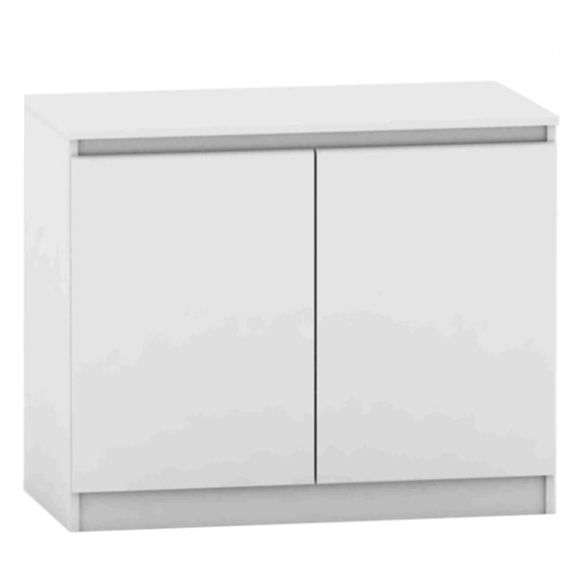 Komoda s 2 vrata, bijela, HANY NEW 008