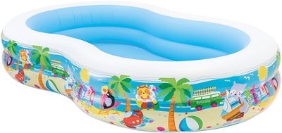 Bazén Intex® 56490, Seashore, detský, nafukovací, 2,62x1,60x0,46 m