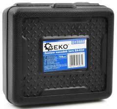 TORX E4-E24 dugókulcs-készlet, 14 darab, műanyag tokban, GEKO