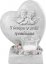 MagicHome dekoracija Srce z angeli polirezin za nagrobno 15,5x12x17,5 cm