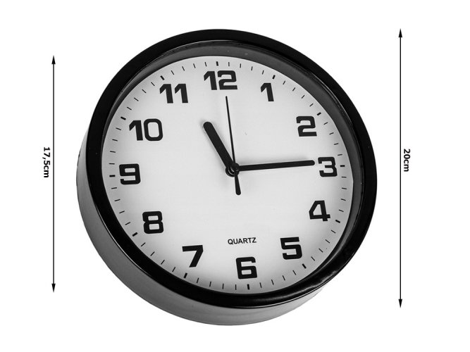 Nástenné hodiny veľké nedotykové tiché 20 cm okrúhle sekundové ručičky