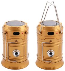 Ładowalna lampa solarna z efektem płomienia, wyjściem USB, XL-TOOLS