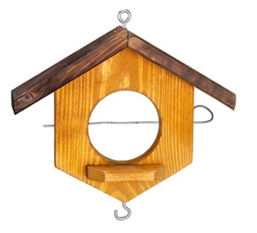 Vogelfutterhaus TD426.BR 14,5/23x7x18,5/23 cm Holz