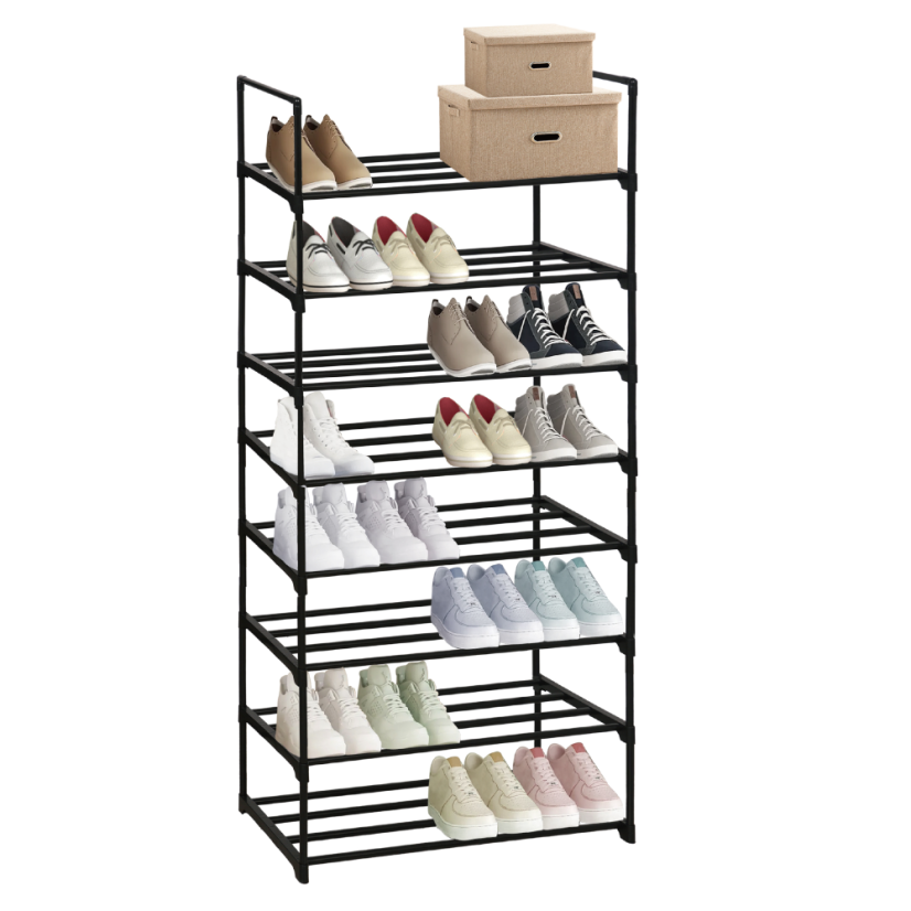 Schuhregal, schwarz, LAURIN