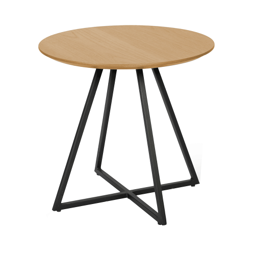 Příruční stolek, dub/černá, DELIK