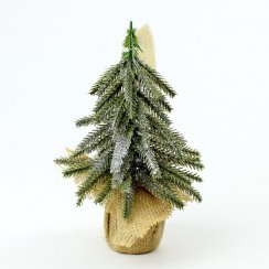 Stromeček vánoční v jutě 19 cm