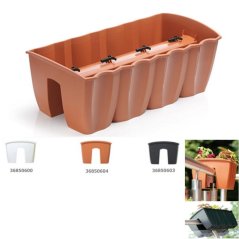 Korlátos láda 58cm terrakotta KLC