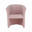 Klub stolica sa tabureom, puder roza, ROSE