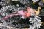 MagicHome karácsonyi madár, rózsaszín páva csipesszel, 23cm