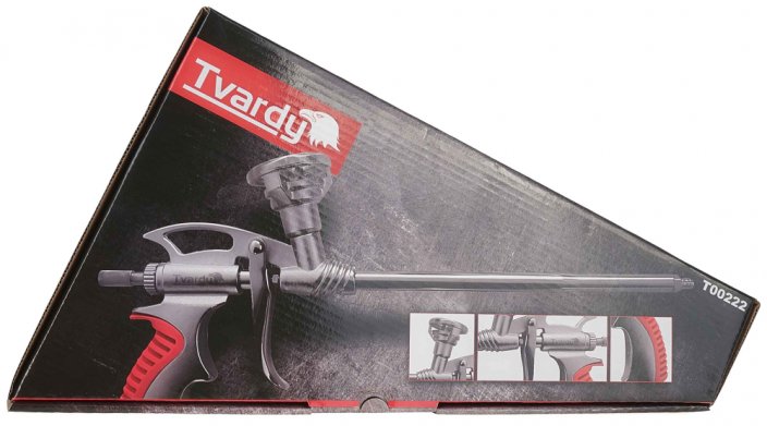 Pištola za montažno peno iz nerjavečega aluminija, brez vzdrževanja, TRDA