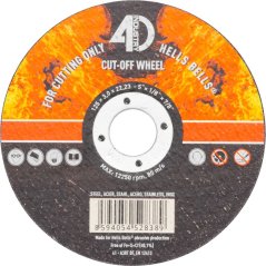 Hells Bells kerék 125x3.0x22.2mm, T41, acél/Inox, vágás