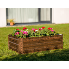 Strat înălţat de grădină, maro, oţel, NONKY TIP 2