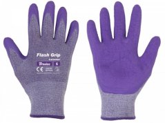 FLASH GRIP LAVENDER védőkesztyű, latex, 6-os méret (akce)