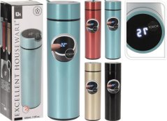 Termosica 0,45 ls sa digitalnim toplomjerom, mix boja