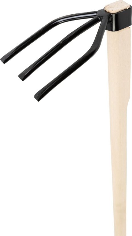 Motyka Strend Pro, 3-rohá, drevená násada 120 cm