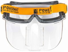 Okulary ochronne z maską, EN166, PM-GO-OG4, POWERMAT