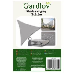 Suncobran jedro 3x3x3m sivo Gardlov 23147 (akce)