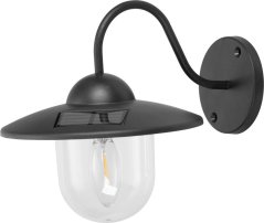 Strend Pro Garden lámpa, napelemes, falra/kerítésre szerelhető lámpa, 1x LED, 23,5x18x20 cm (akció)
