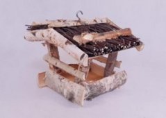 Vogelhäuschen 19x25x18 cm Holz